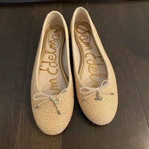 Sam Edelman Falcon Raffia Ballet Flats US 8.5